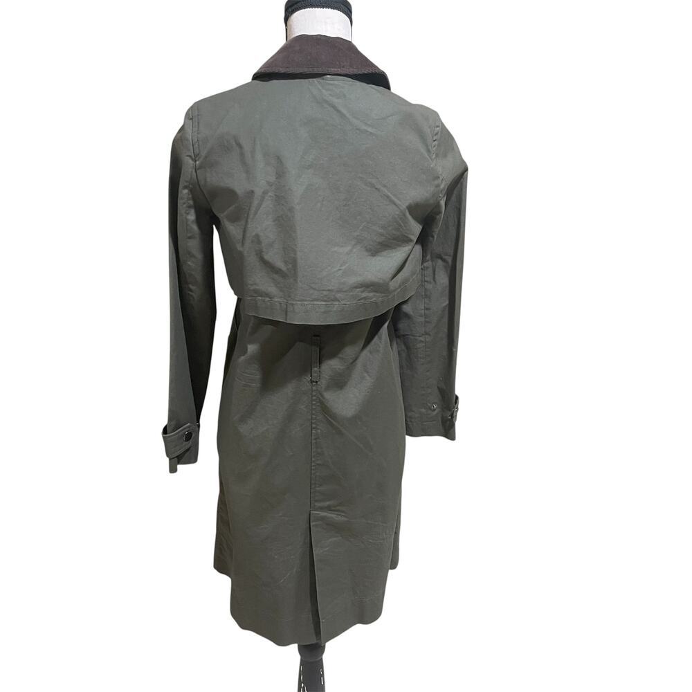 J.crew moss green field trench coat - Picture 3 of 12